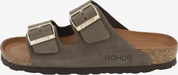 ROHDE Mules 'Alba' in Brown: front