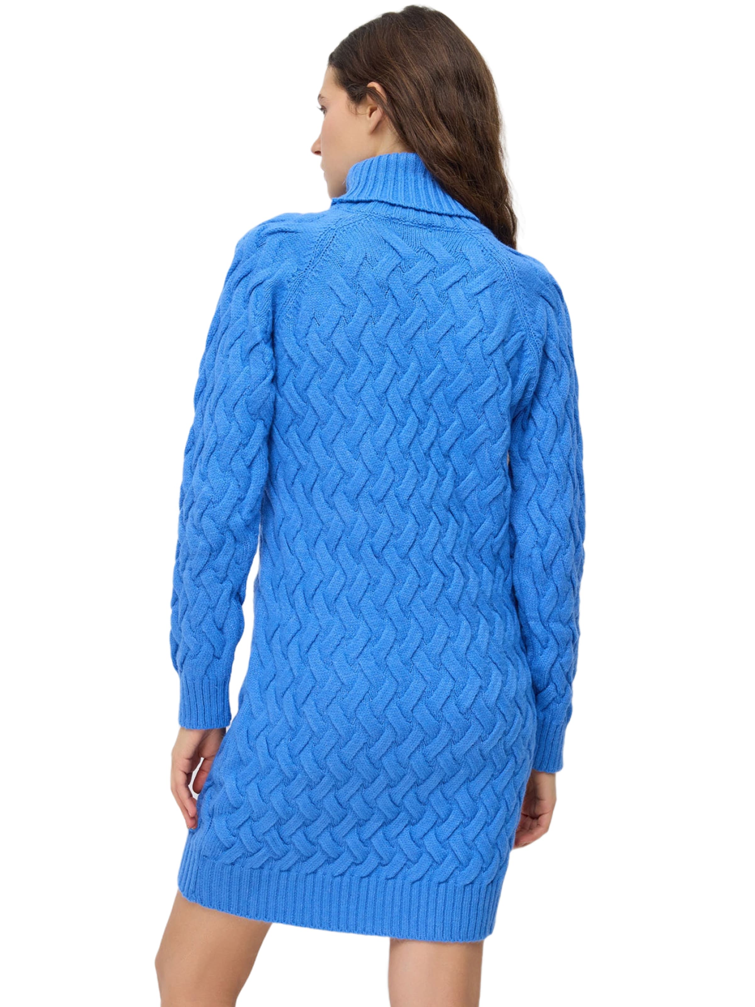 No Matter What Gebreide jurk in Blauw