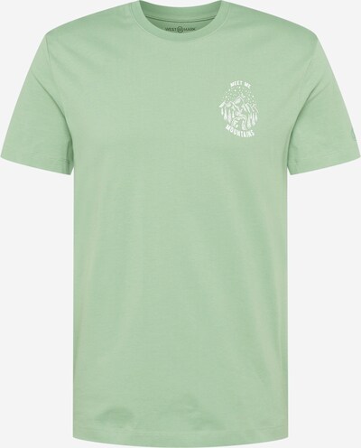 WESTMARK LONDON Camiseta 'MEET' en verde claro / blanco, Vista del producto