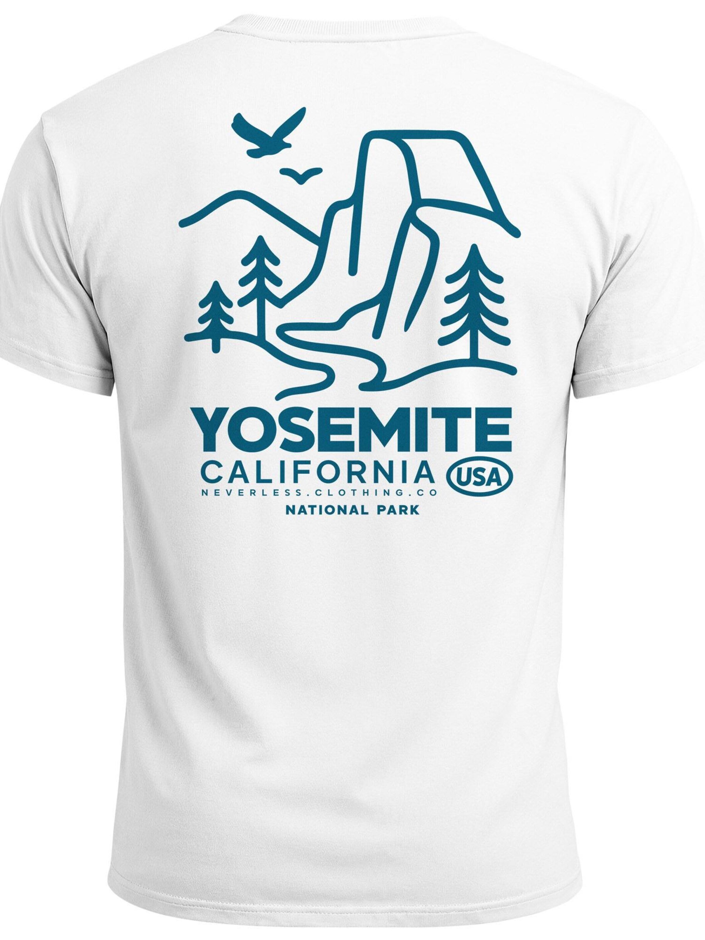 Neverless Shirt 'Yosemite Park'‌‌‌ in Weiß
