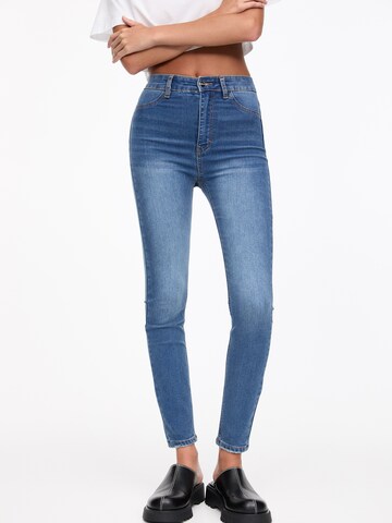 Skinny Jean Pull&Bear en bleu : devant