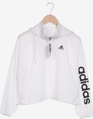 ADIDAS PERFORMANCE Sweatshirt & Zip-Up Hoodie in S in White: front