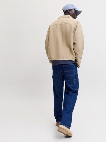 JACK & JONES Baggy Džínsy 'JJIALEX JJCARPENTER' - Modrá