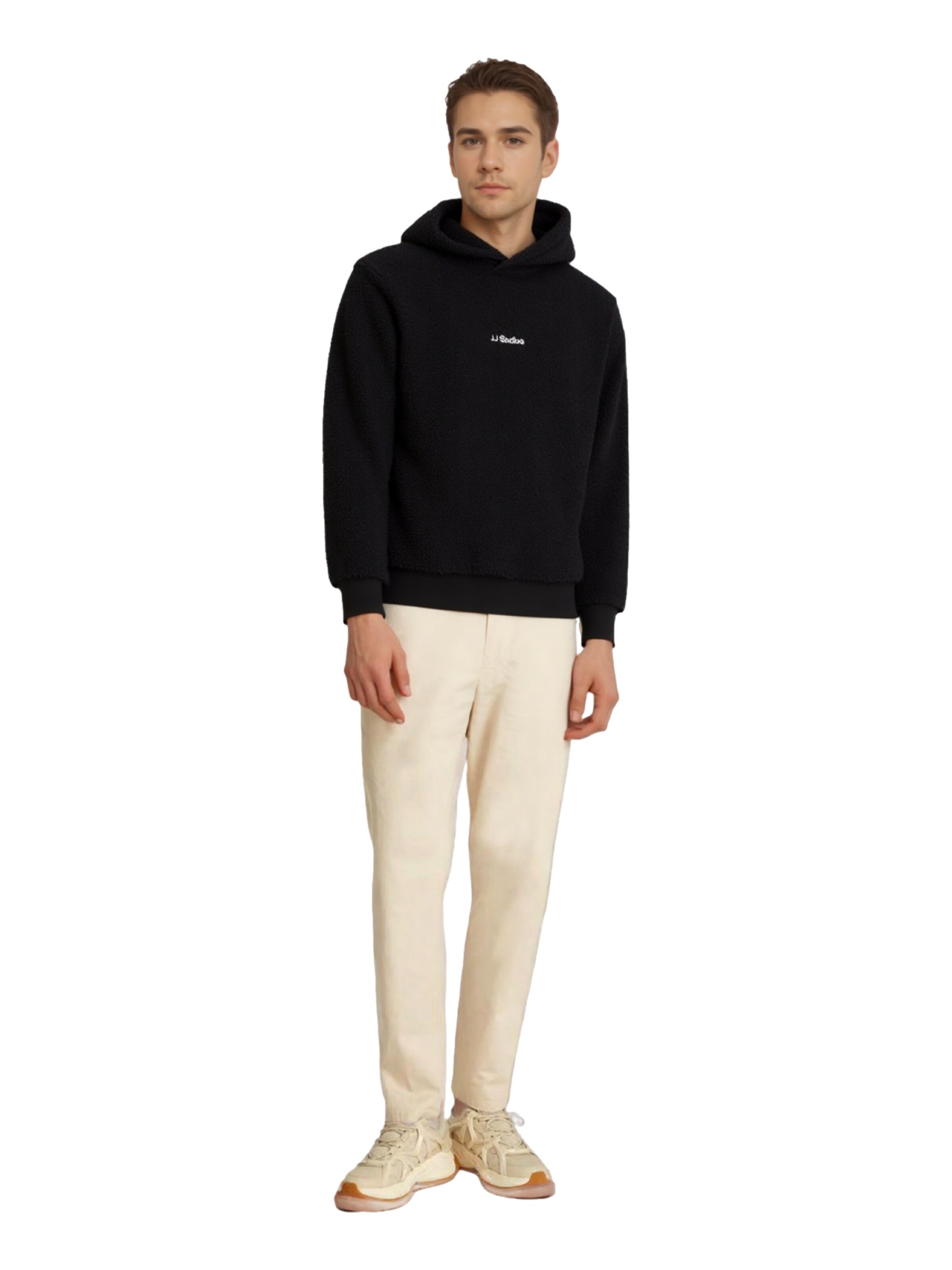 Pull-over 'JJSOHO' JACK & JONES en noir