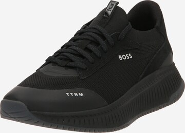 BOSS Platform trainers 'Slon' in Black: front