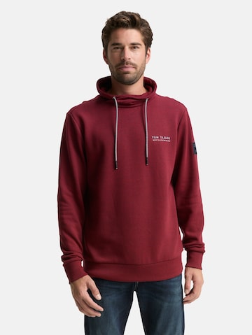 TOM TAILOR Sweatshirt 'Snood' in Rood: voorkant