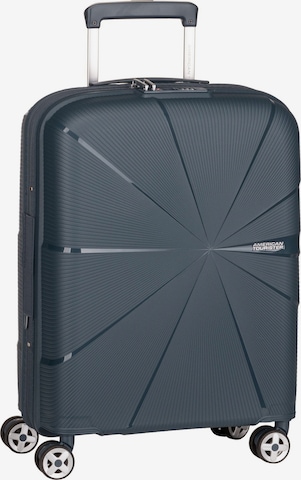 Valisette ' Starvibe Spinner 55 EXP ' American Tourister en bleu : devant