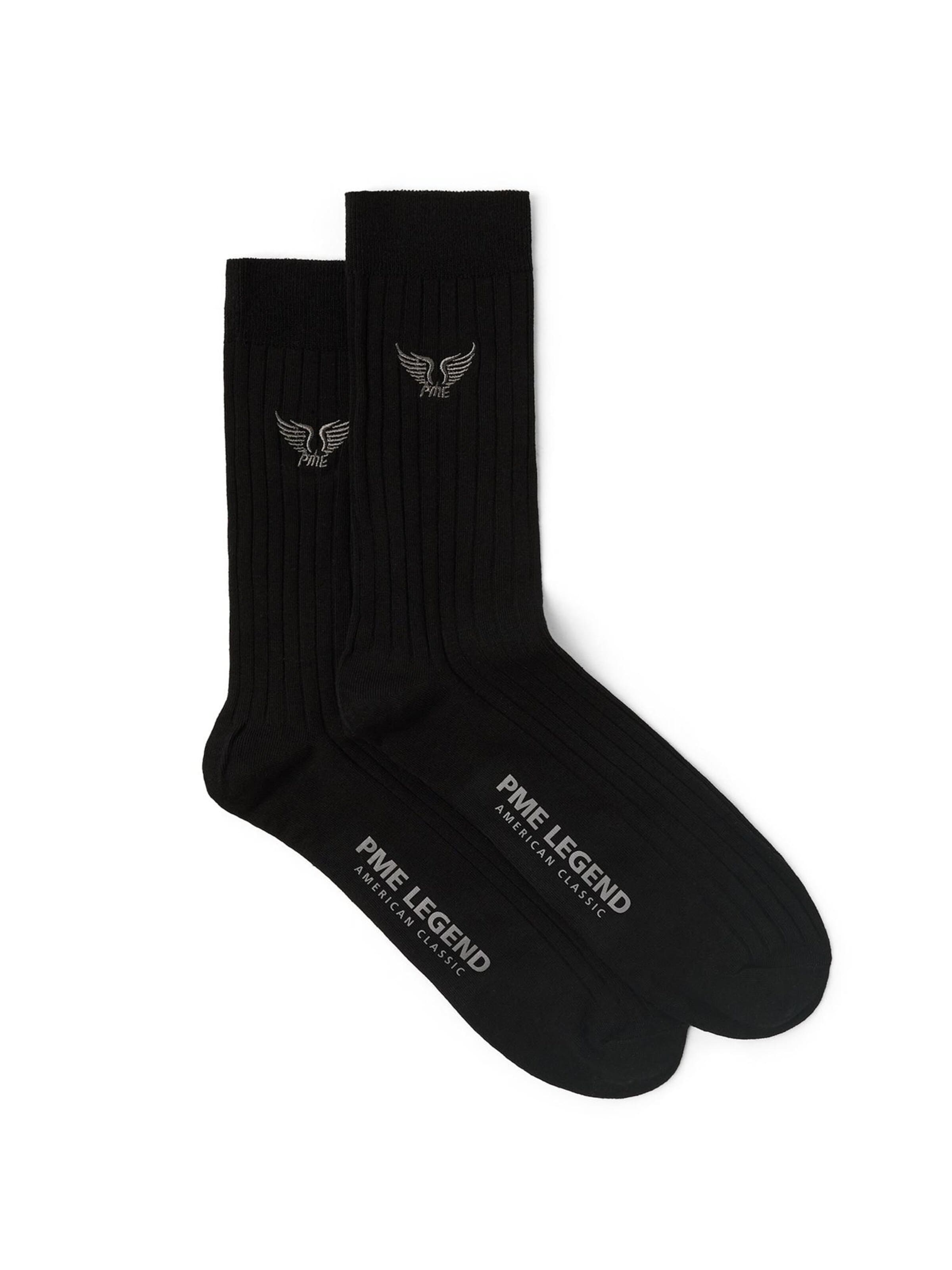 PME Legend Sokken '2-pack ribbed socks' in Zwart