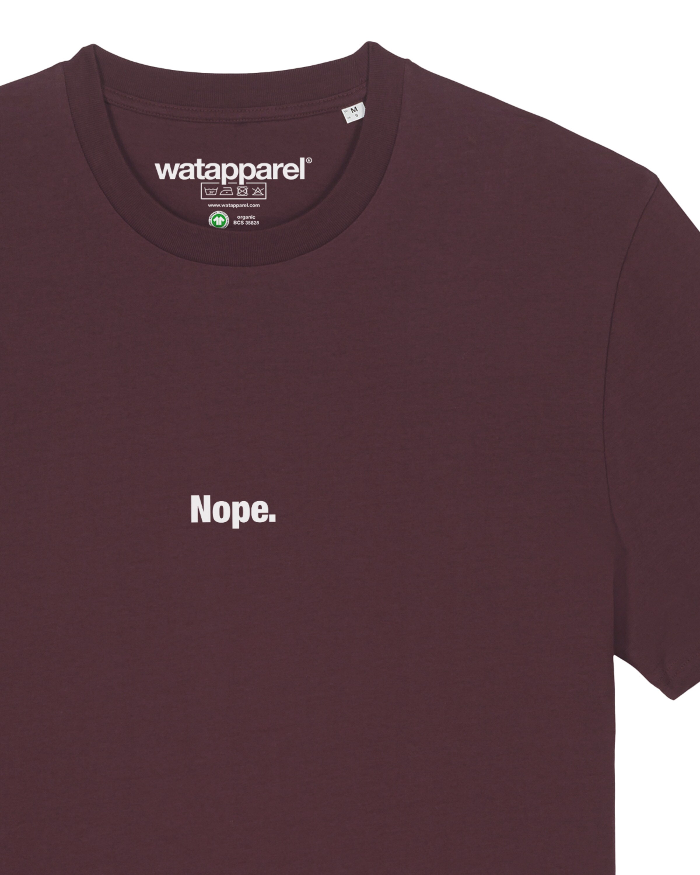 Maglietta ' Nope ' di Watapparel in rosso