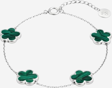 Braccialetto 'Clover Green' di Pure Schmuck in argento: frontale
