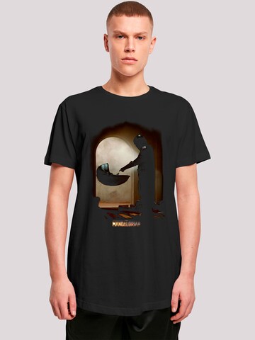 T-Shirt 'The Mandalorian Find The Child' F4NT4STIC en noir : devant