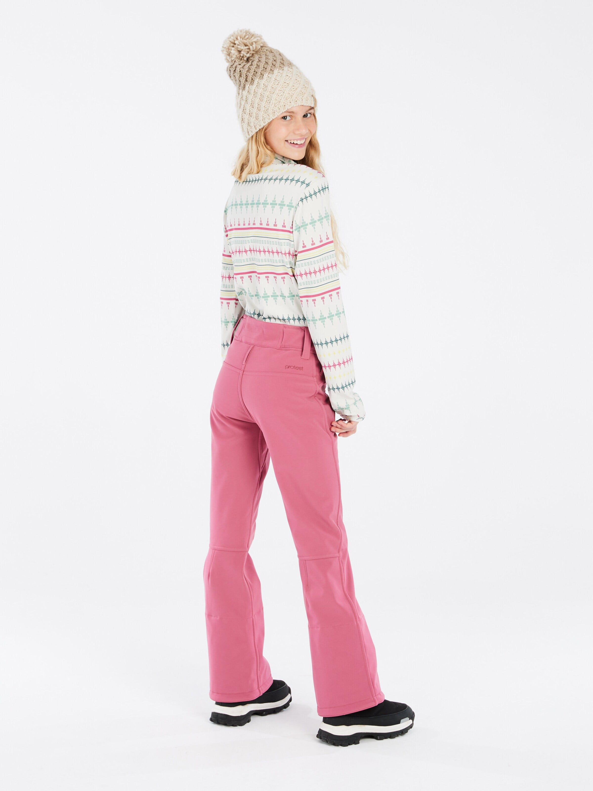 PROTEST Slimfit Sportbroek 'RELOLE JR' in Roze