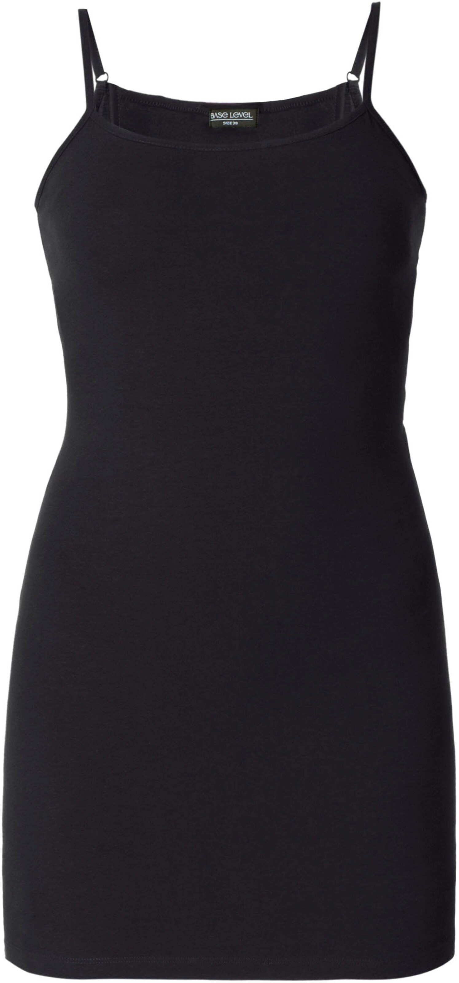 BASE LEVEL Top in Schwarz: Vorderseite