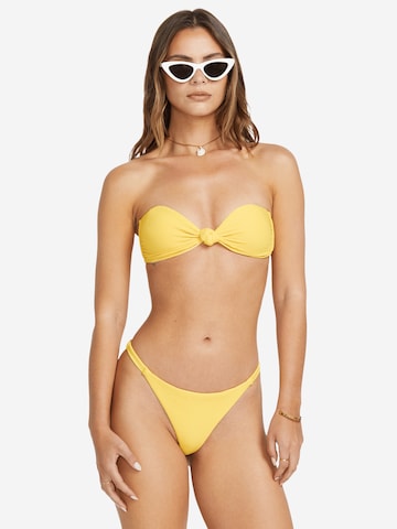 BILLABONG Bandeau Bikinitop 'Tanlines Lola' in Gelb: Vorderseite