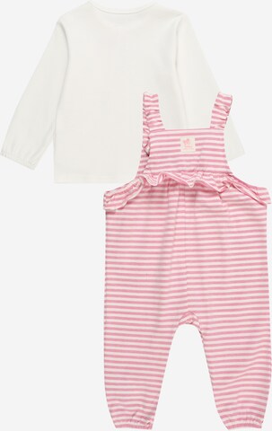 STACCATO Set: Latzhose und Shirt in Pink