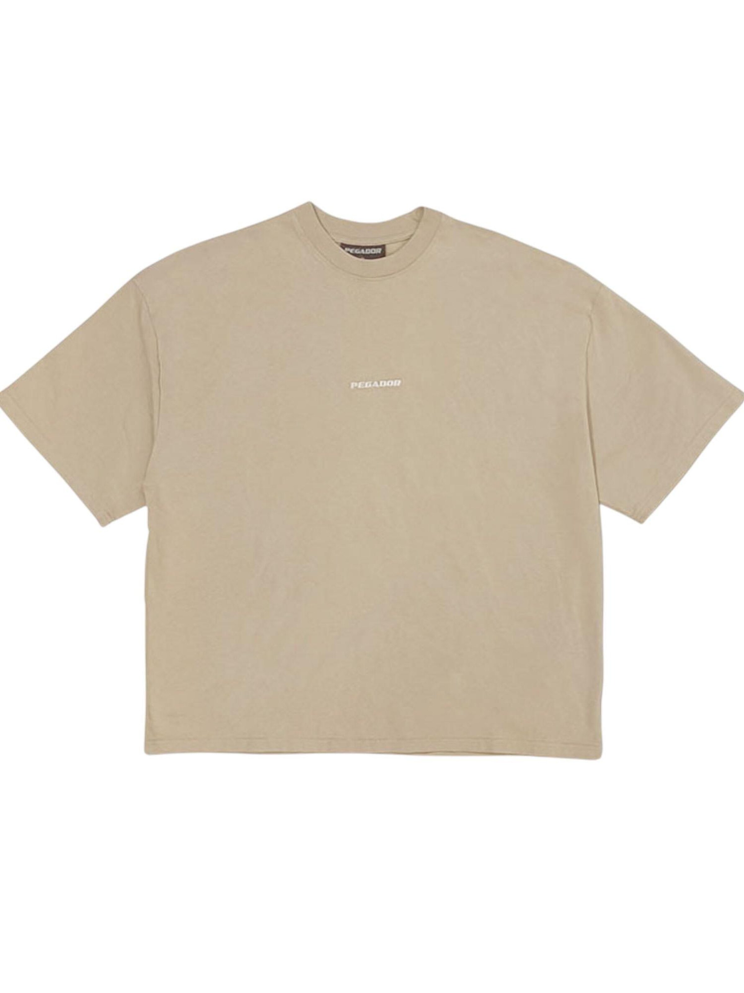 Pegador Shirt 'Logo Boxy' in Beige: front