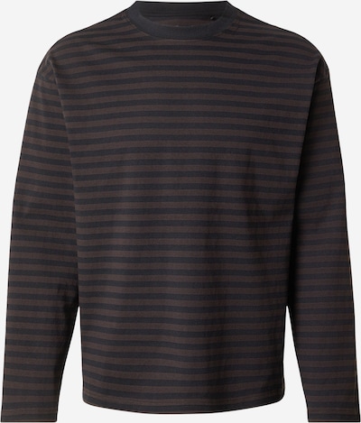 Marškinėliai iš WEEKDAY, spalva – tamsiai ruda / juoda, Prekių apžvalga