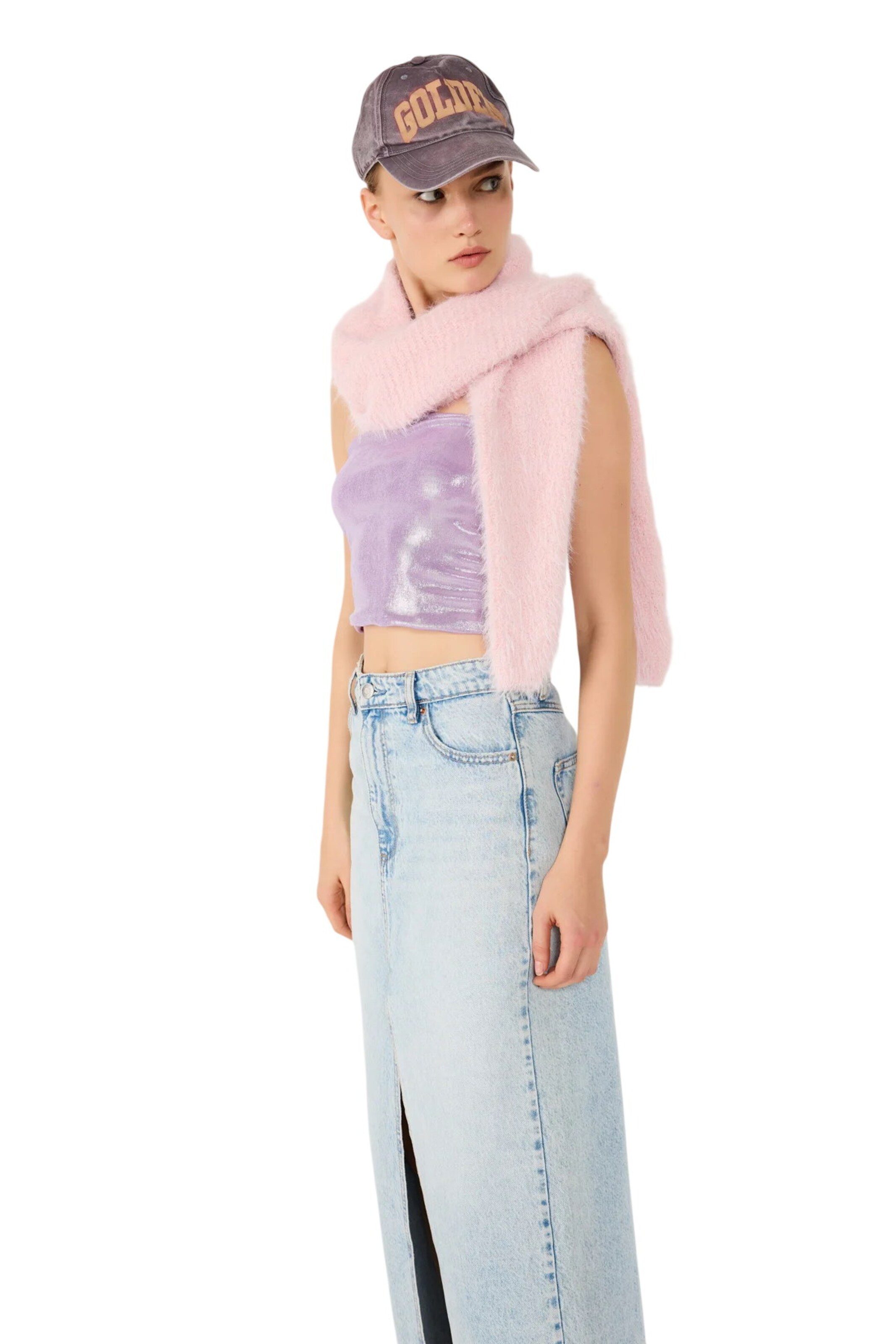 No Matter What Top in Lila