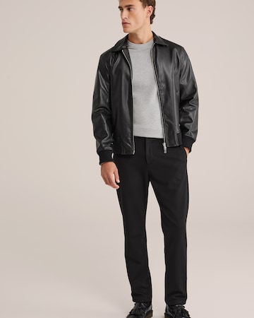 Effilé Pantalon chino WE Fashion en noir