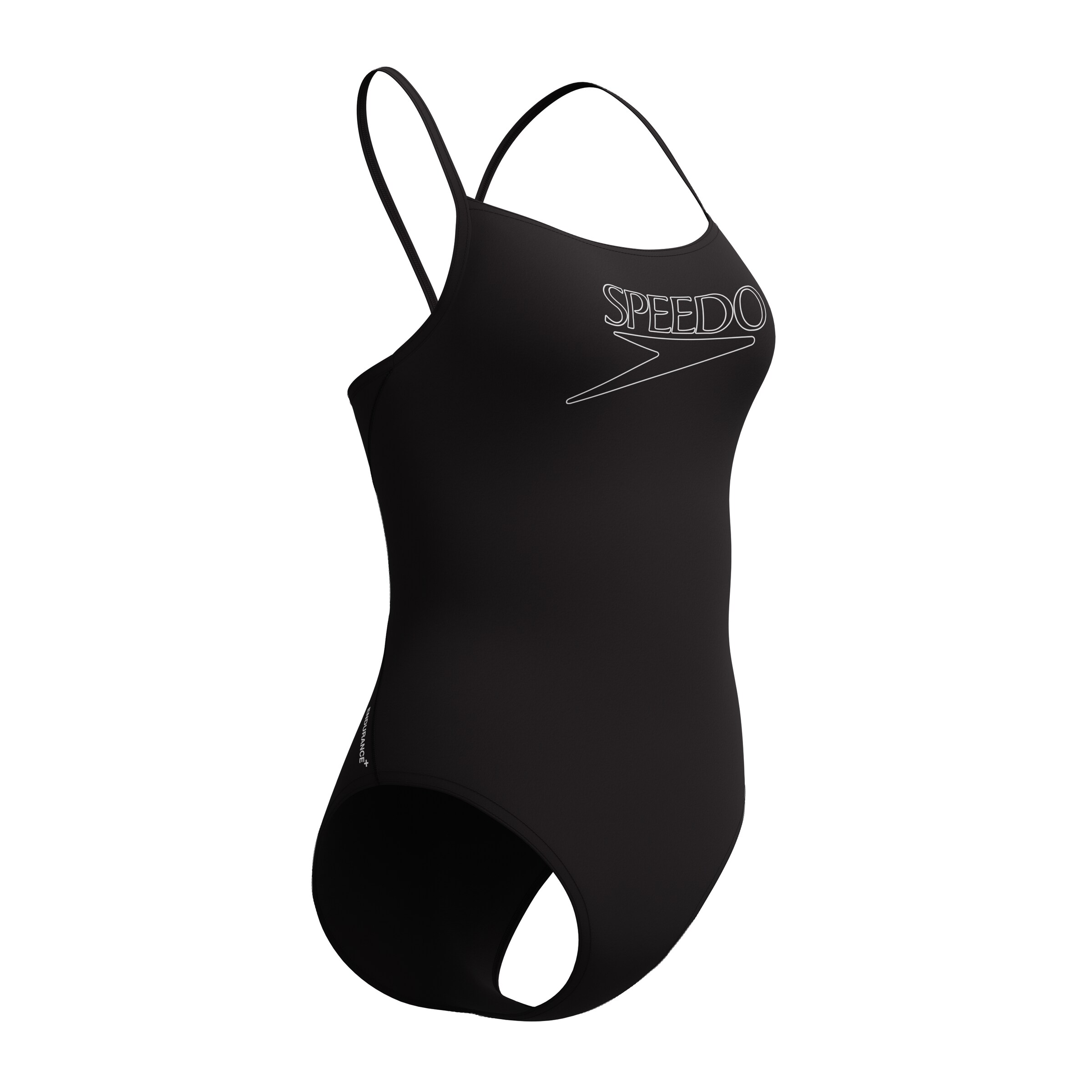 SPEEDO Sportbadeanzug in Schwarz