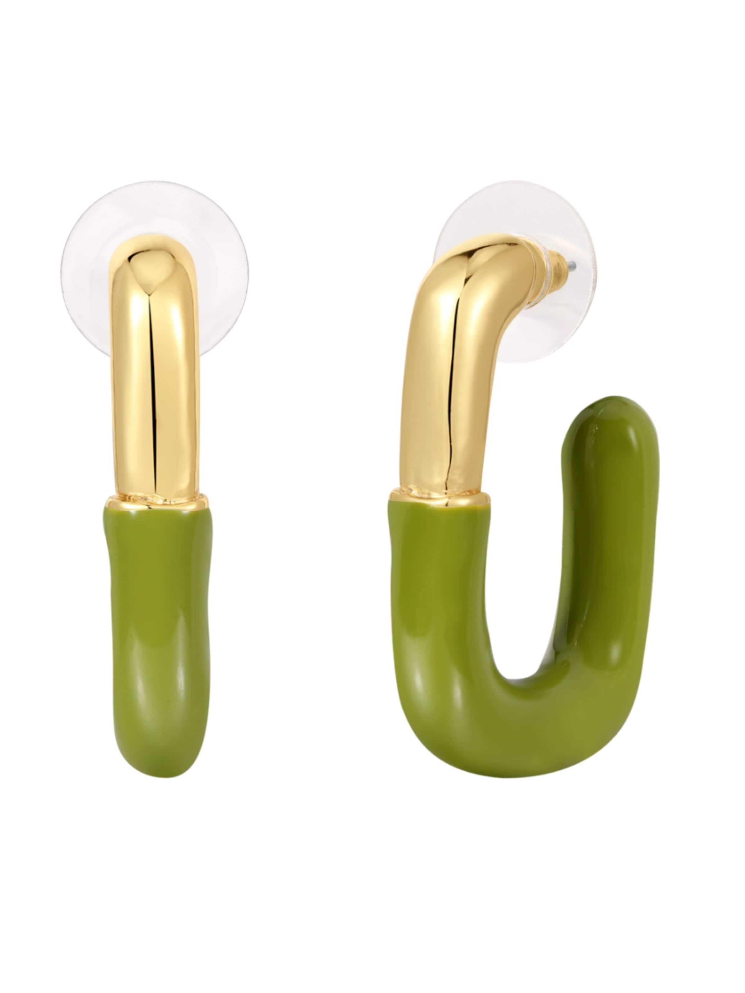 Yokoamii Earrings in Gold: front