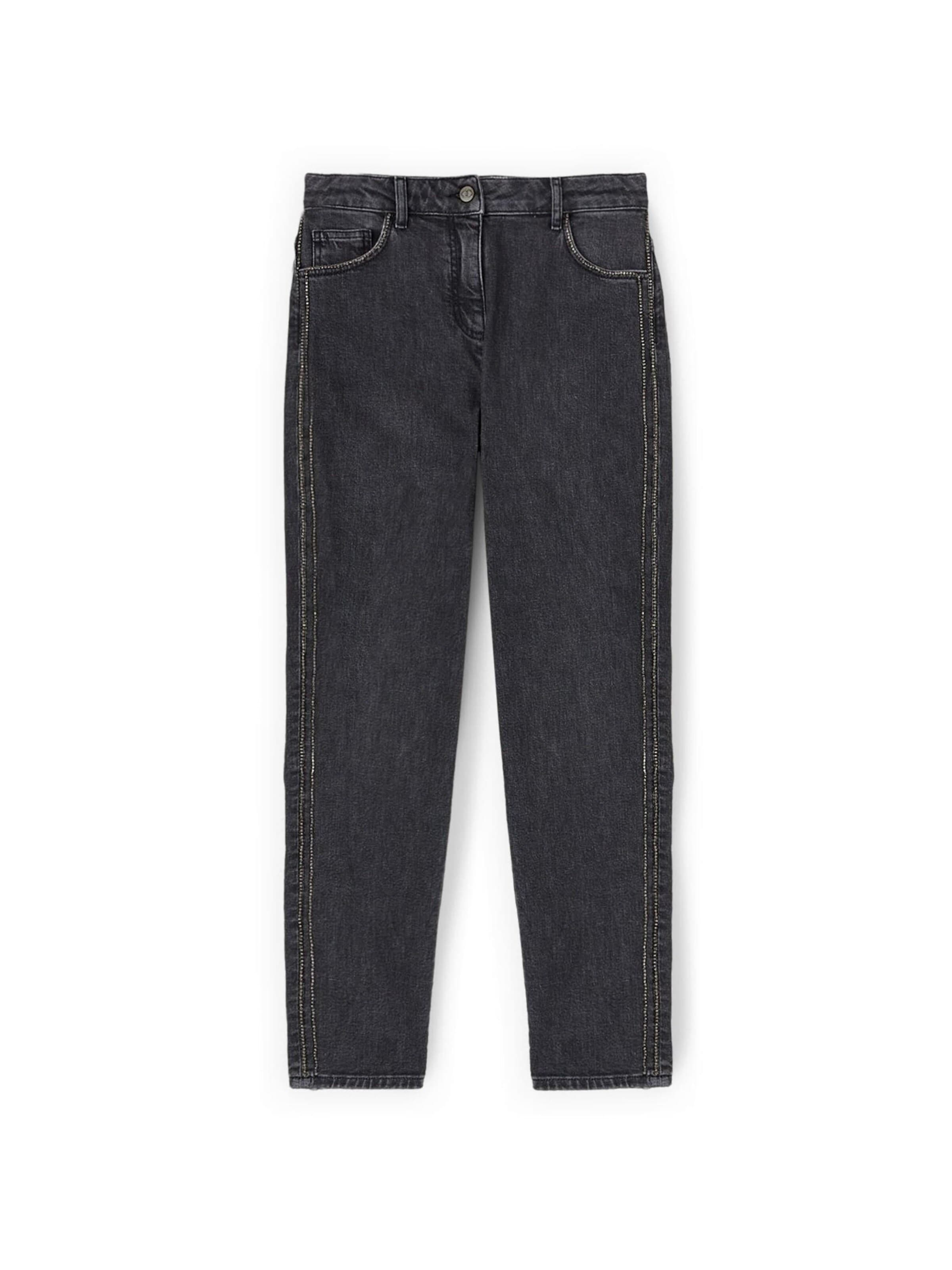 Loosefit Jean MOTIVI en noir : devant