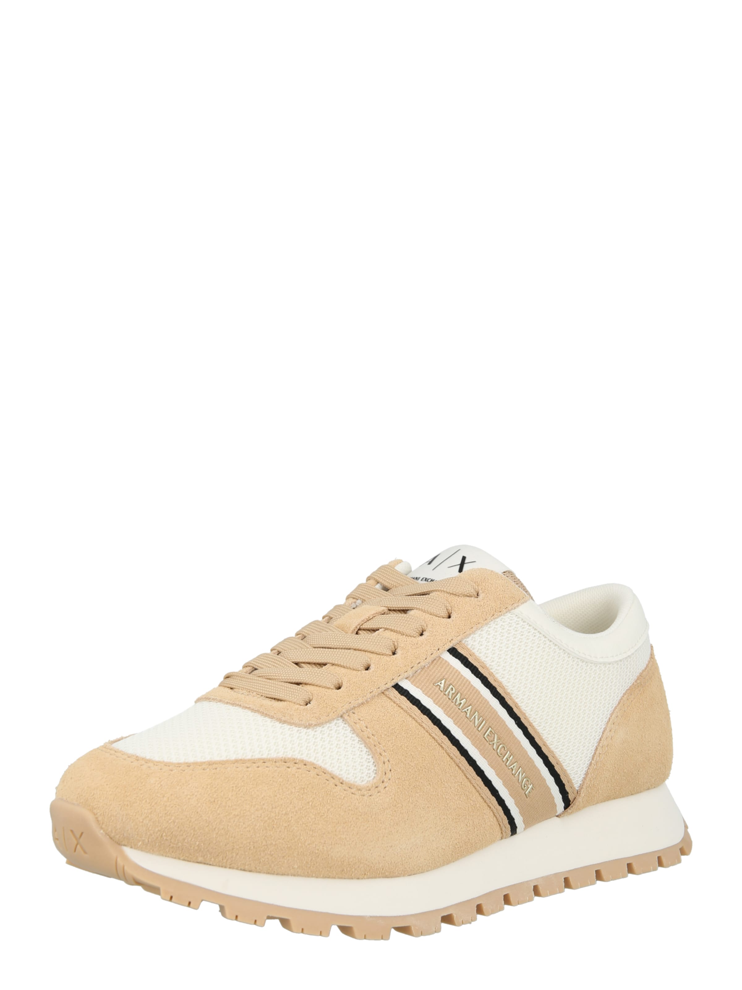 Baskets basses ARMANI EXCHANGE en beige : devant