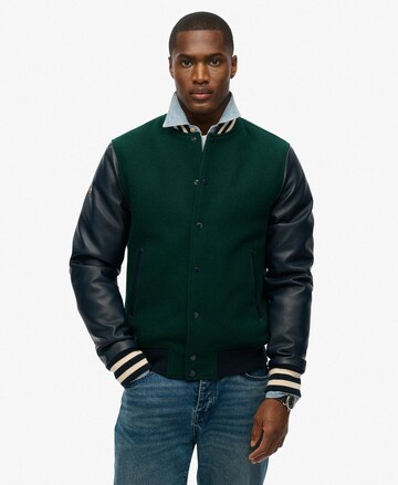 Superdry Tussenjas in Groen: voorkant