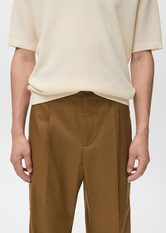 MANGO MAN Loosefit Hose 'Lighter' in Braun