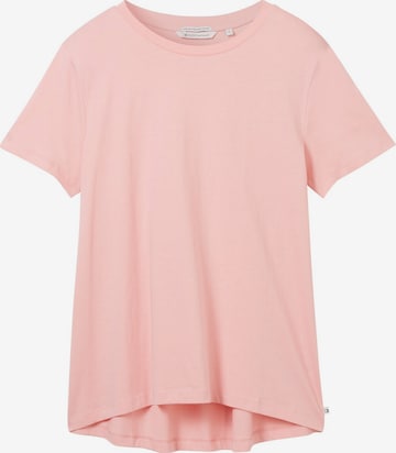 T-shirt TOM TAILOR DENIM en rose : devant