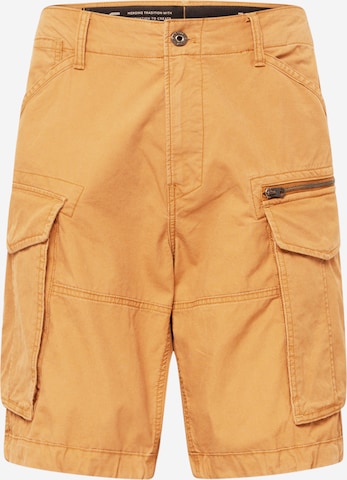 Regular Pantalon cargo G-Star RAW en marron : devant