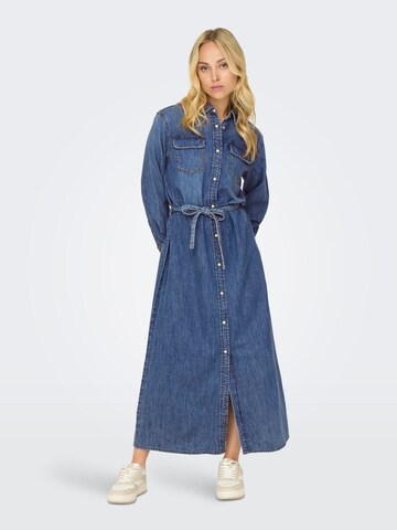 Robe-chemise 'ONLTudy' ONLY en bleu : devant