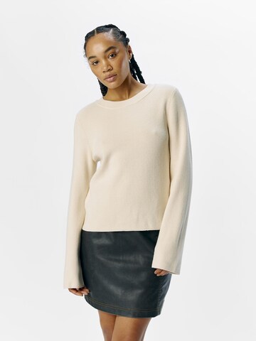 OBJECT Trui in Beige: voorkant