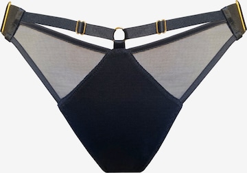 Bordelle Slip 'Signature' in Schwarz: Vorderseite