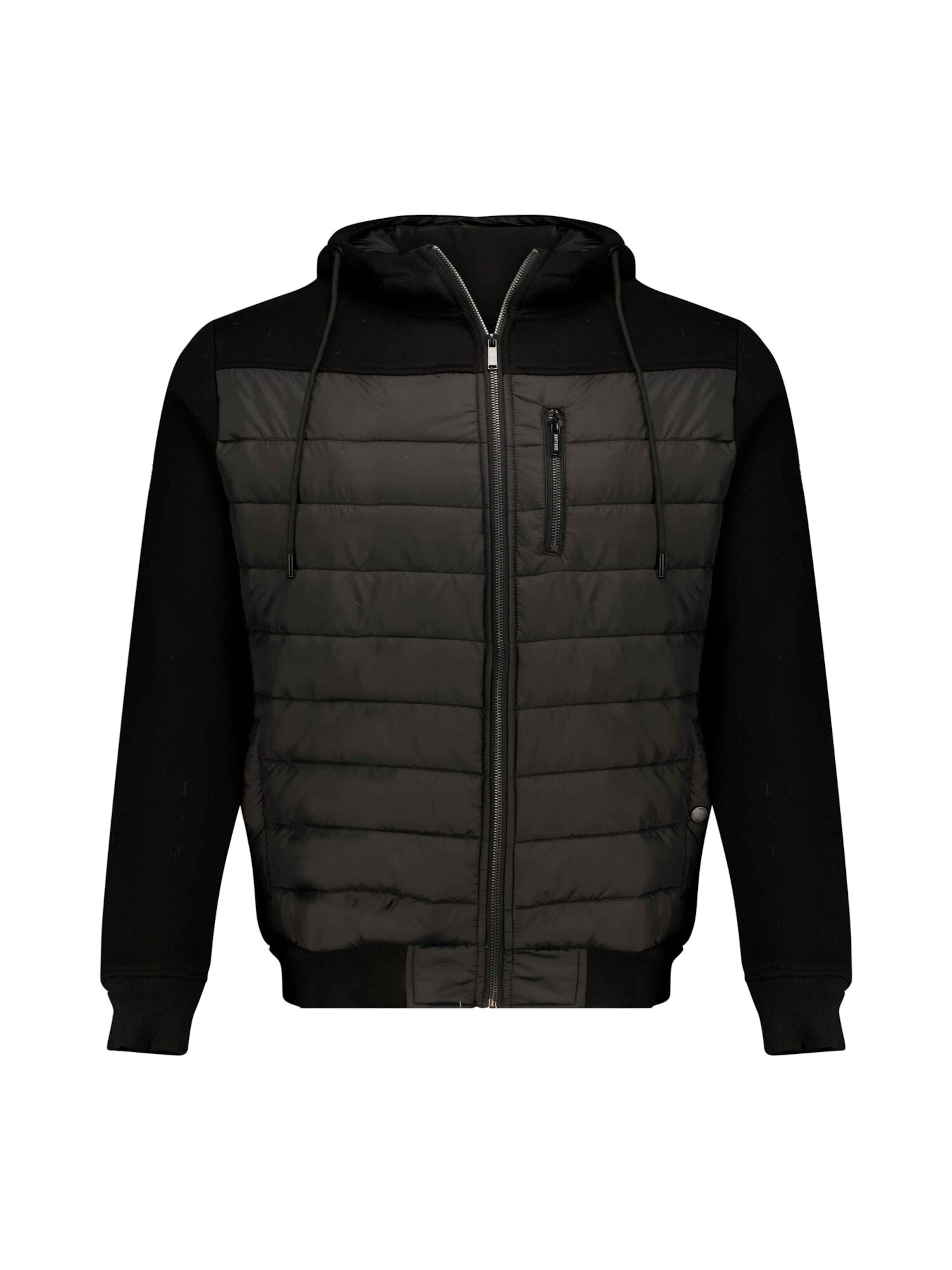 Veste mi-saison Deeluxe en noir : devant