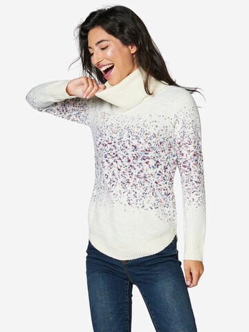 Pulover de la KOROSHI pe alb: față