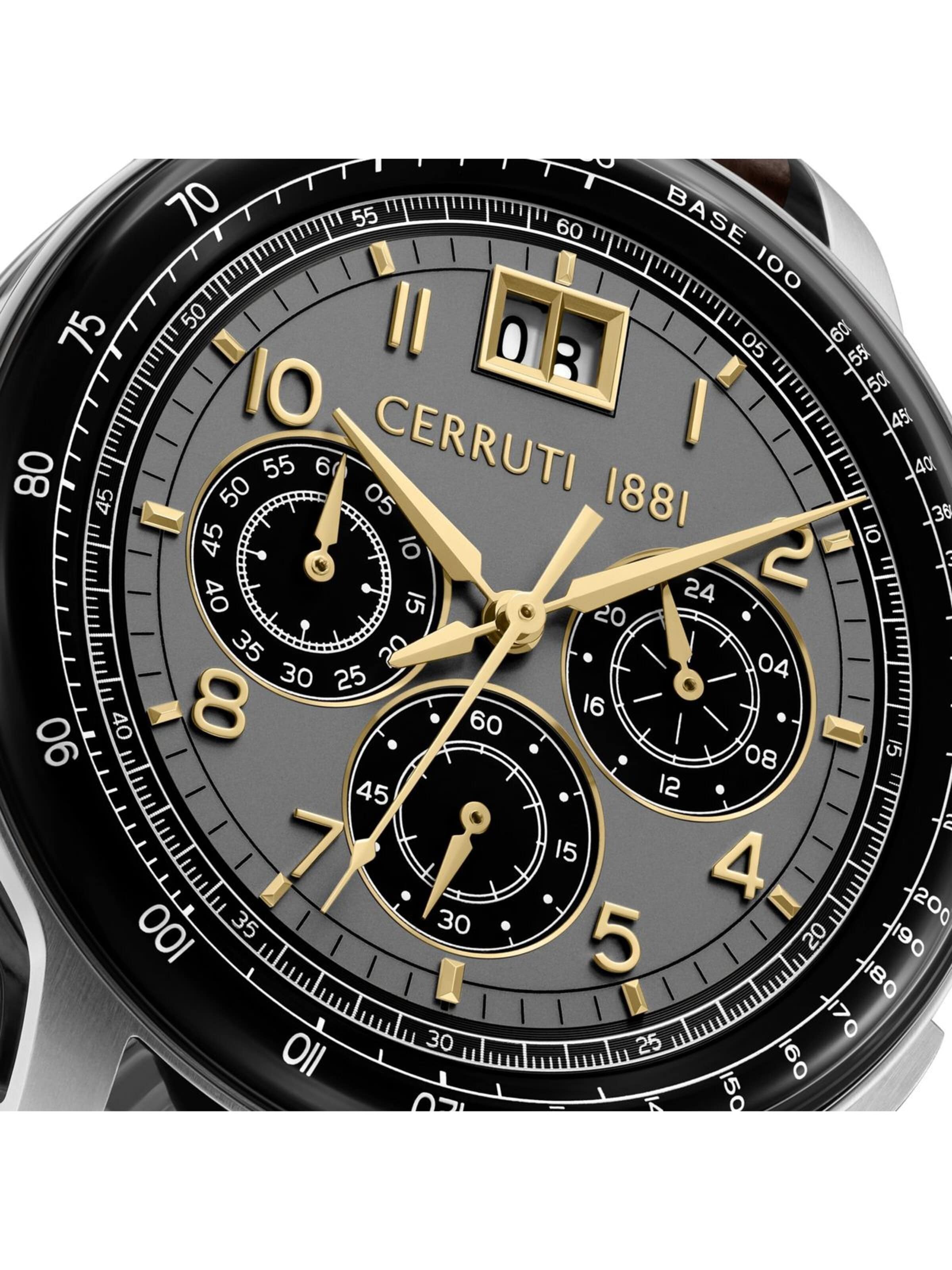 Montre à affichage analogique CERRUTI 1881 en marron