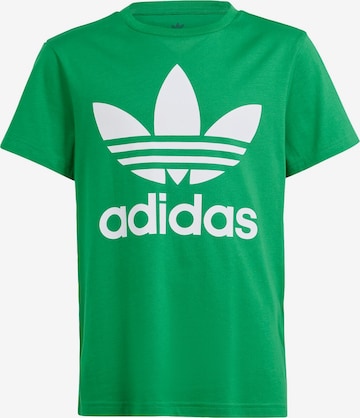 ADIDAS ORIGINALS Shirt 'Trefoil' in Green: front