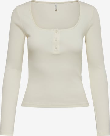 ONLY T-shirt 'Nessa' i beige: framsida