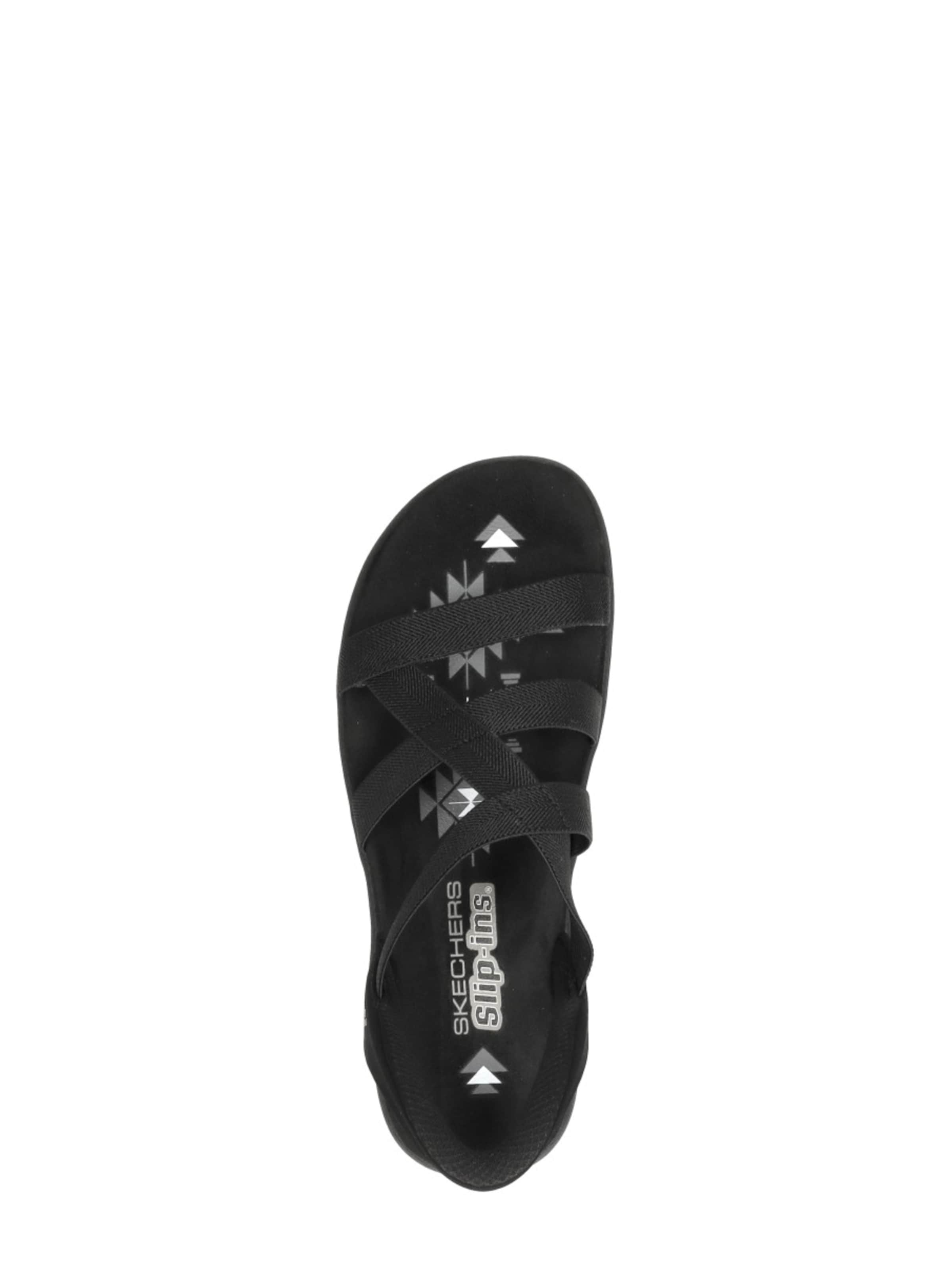 SKECHERS Sandaal 'Slip-Ins: Reggae Slim' in Zwart