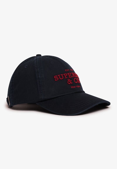 Superdry & Co Pet in 55-60 in de kleur Marine / Rood, Productweergave