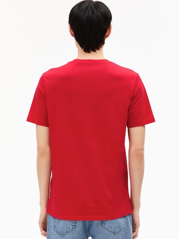 ARMEDANGELS Shirt 'Jaames Smiley' in Rood