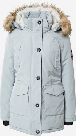 Superdry Winterparka 'Everest' in Grijs: voorkant