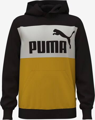 PUMA Sweatshirt 'Essentials+' in Zwart: voorkant