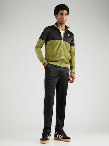 Sergio Tacchini Jogginganzug 'SANTOS' in Schwarz: Vorderseite