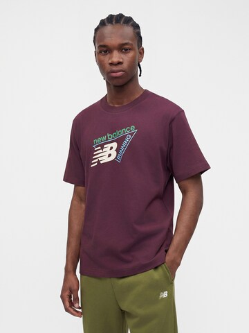 new balance Majica | rdeča barva