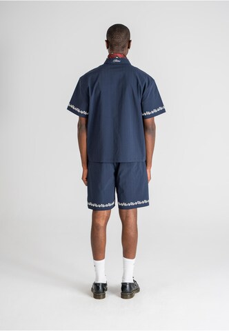 Fit confort Chemise 'Western' Prohibited en bleu