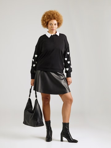 ONLY Carmakoma Sweatshirt 'CARMACY' i sort