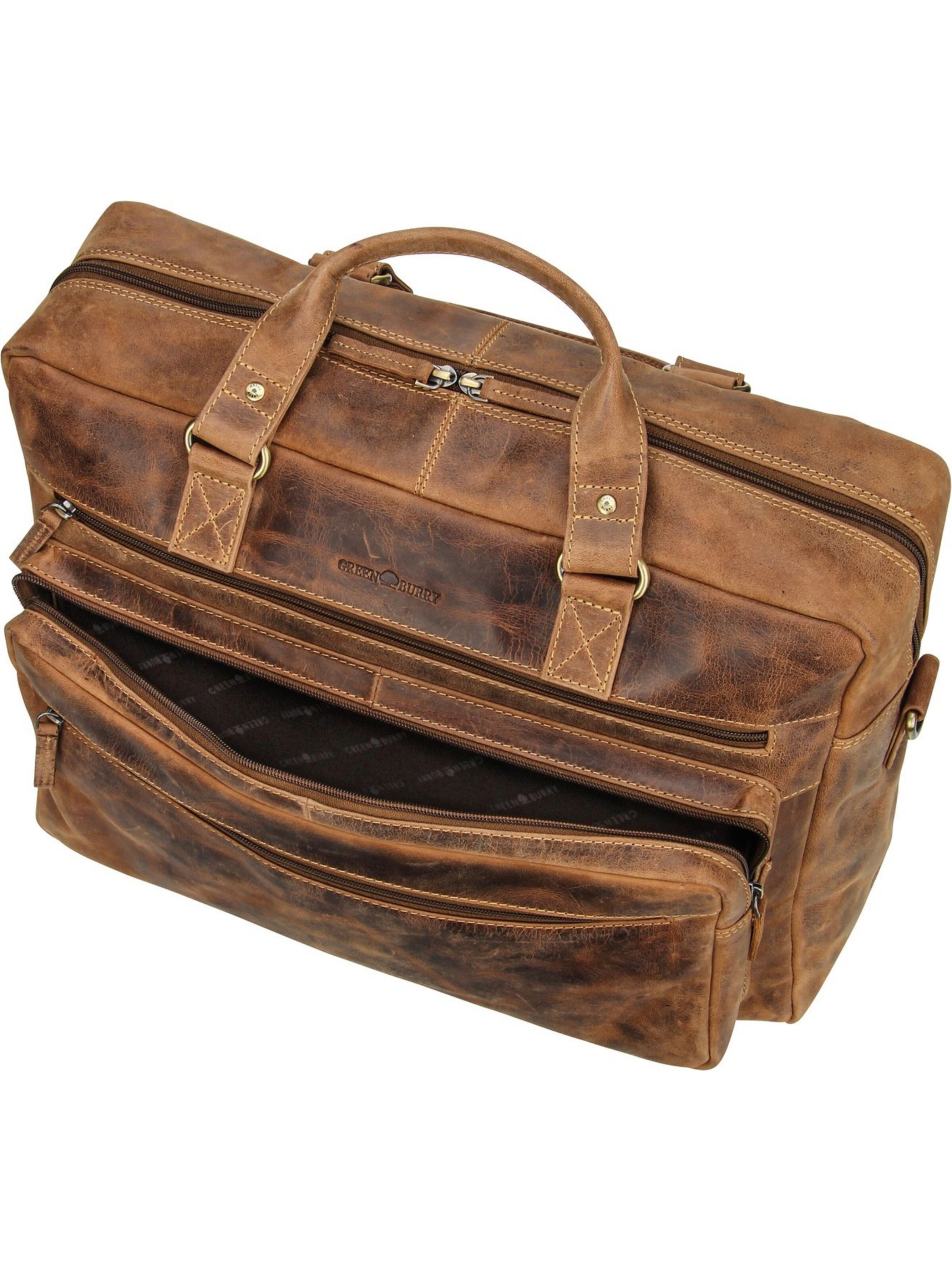 Borsa portadocumenti 'Vintage 1539' di GREENBURRY in marrone