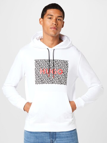 HUGO Red Sweatshirt 'Dreeman' in White: front